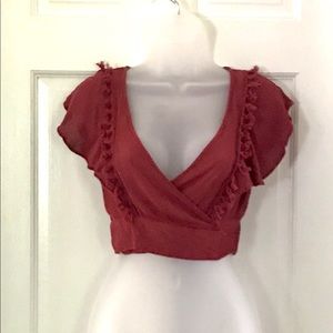 Super Cute!! Charlotte Russe Wrap Around Top!